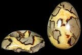 Polished Septarian Egg with Stand - Madagascar #118144-3